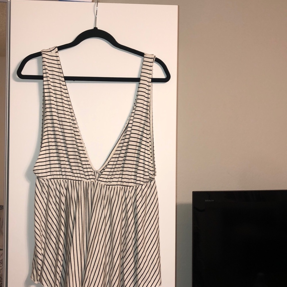 Forever 21 Partnered Brand Striped flowy blouse
